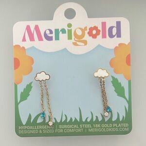 Merigold Rain Cloud Dangle Studs for Kids